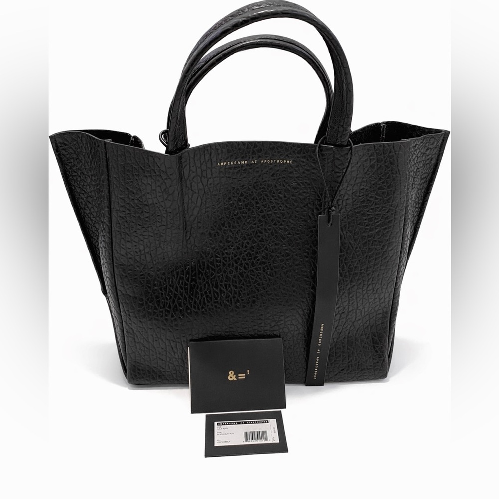 AMPERSAND AS APOSTROPHE Black Python Leather Half… - image 2